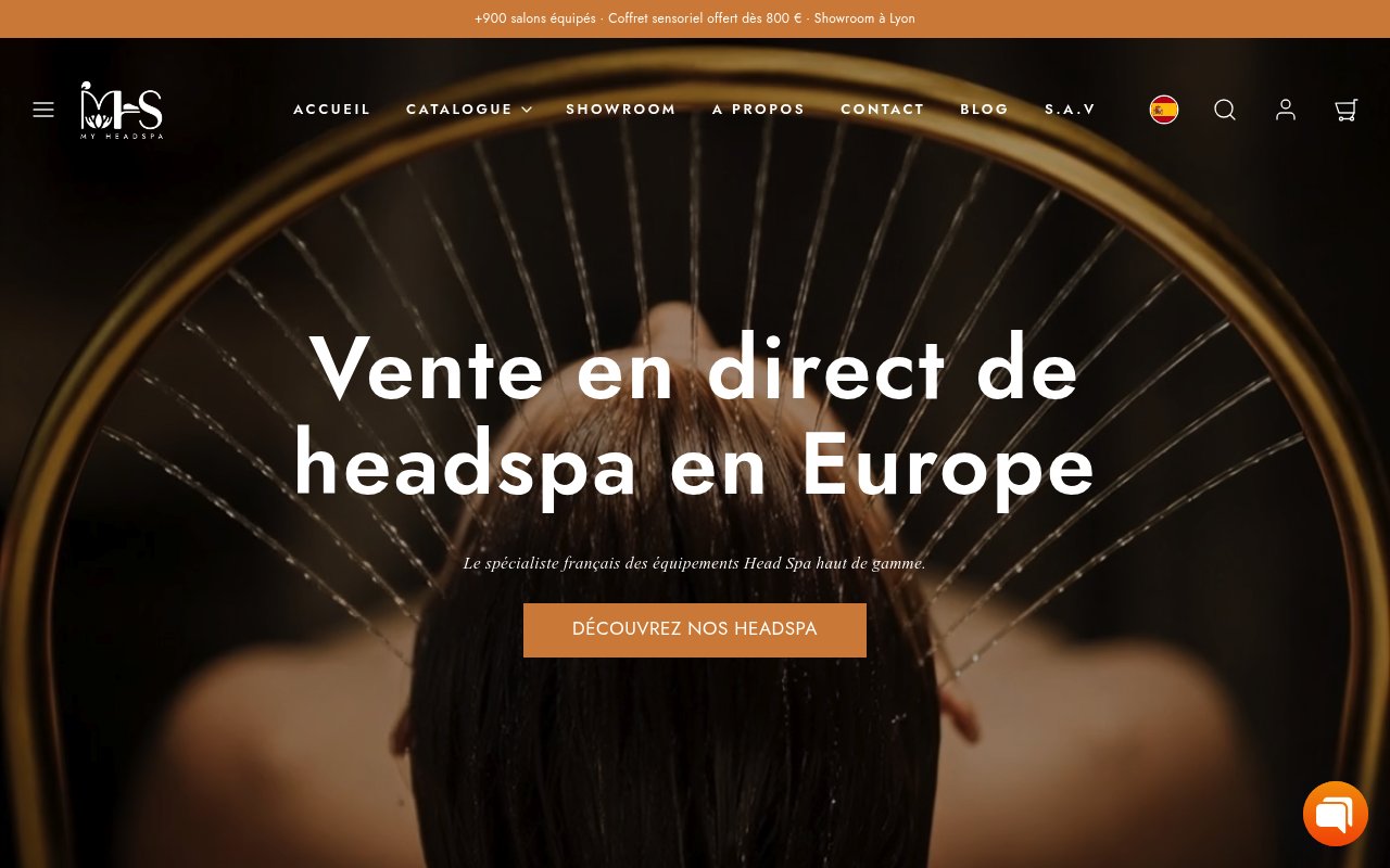Apercu du site My Headspa