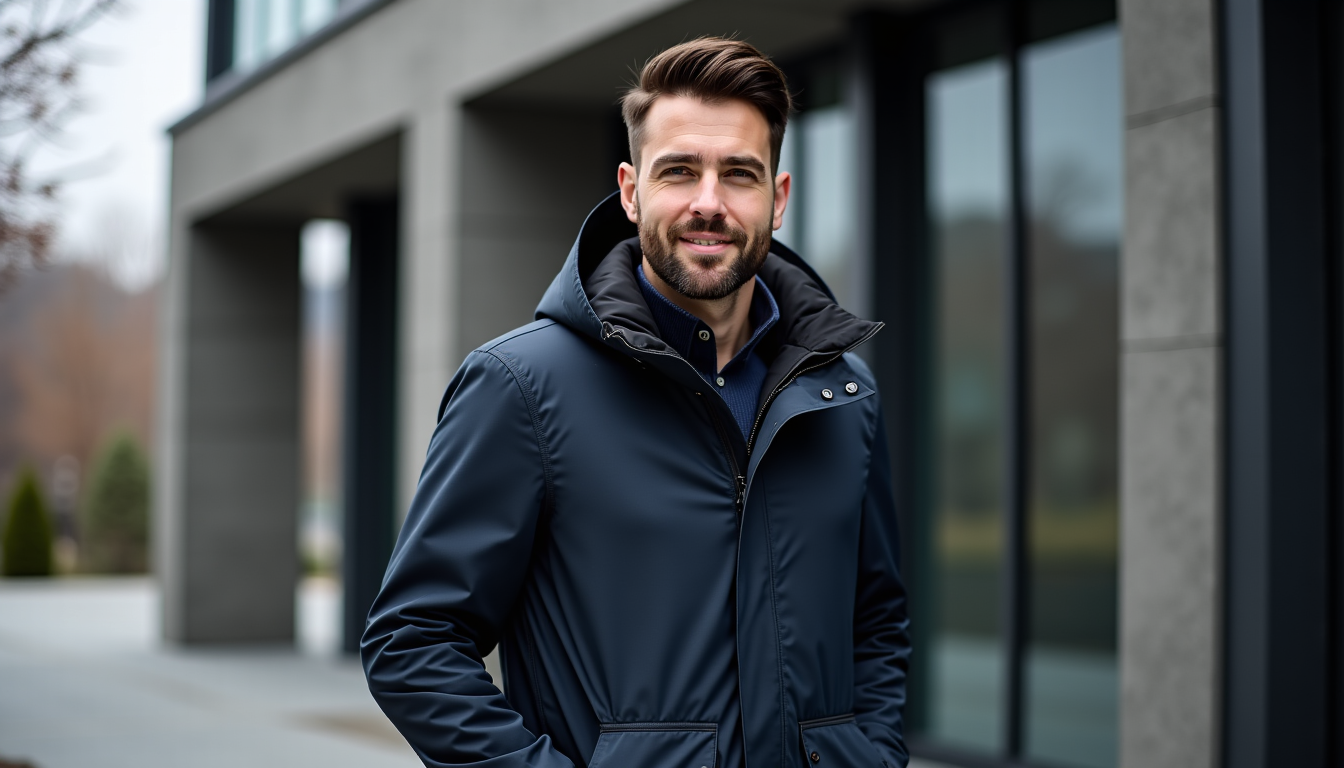 Illustration : « la véritable qualité d'un vêtement se révèle — parka homme imperméable, les détails à regarder
